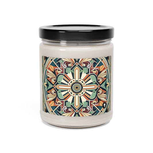 "Glamorous Art Deco Elegance: A Sparkling Evening" - The Alien Scented Soy Candle 9oz Art Deco