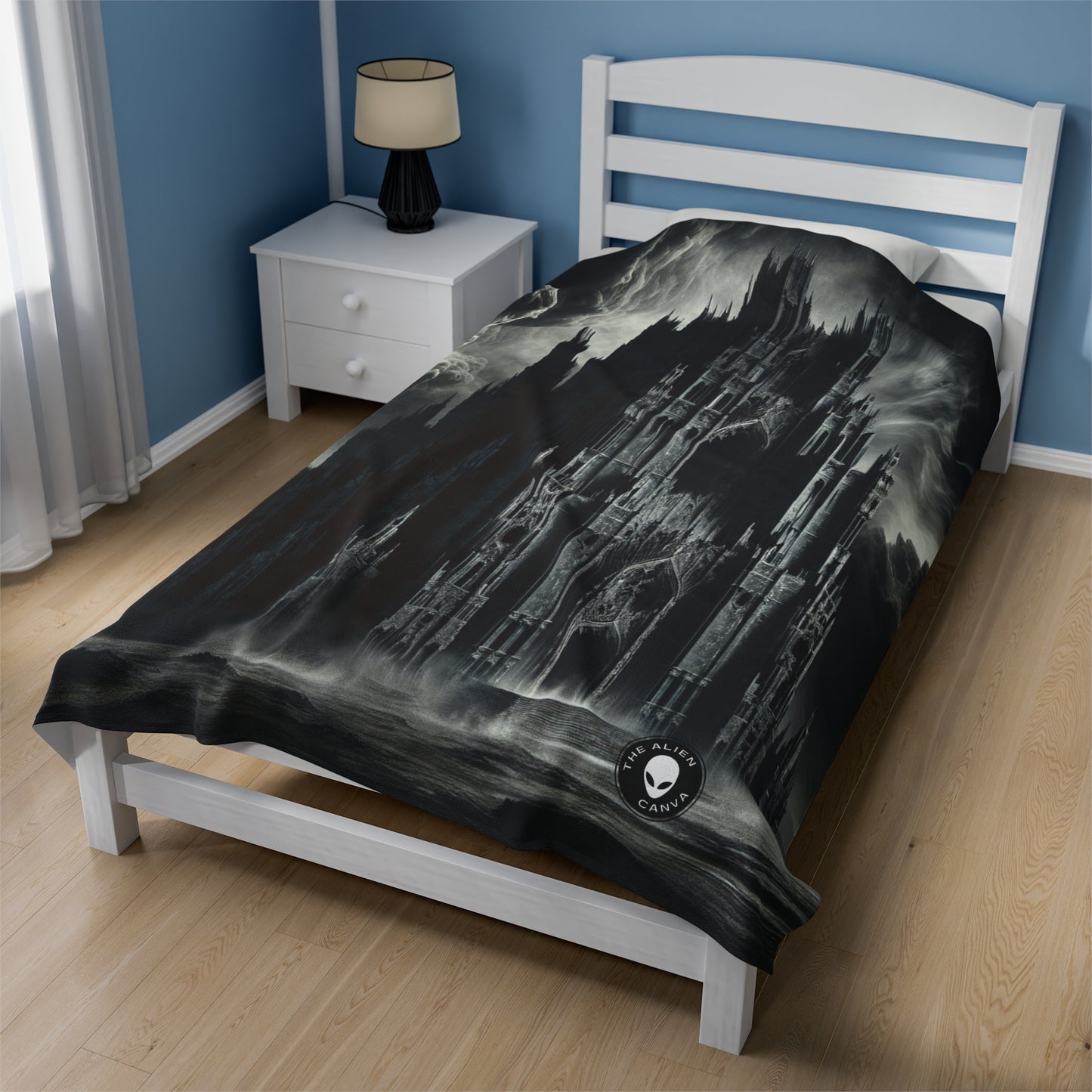 "Sauron's Shadow Tower" - The Alien Velveteen Plush Blanket