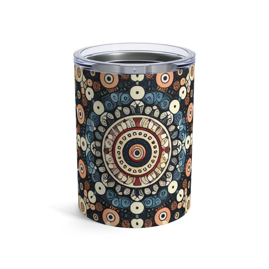 "Nature's Harmony: Floral Mandala Art" - The Alien Tumbler 10oz Pattern Art