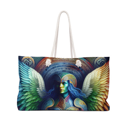 "Déesse guerrière au cœur de lion : une œuvre d'art d'inspiration celtique" - The Alien Weekender Bag Celtic Art