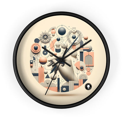 "Tech-Nature Fusion: An Artistic Exploration" - The Alien Wall Clock Conceptual Art