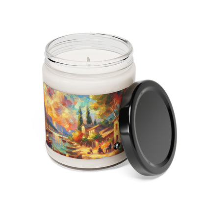 Golden Dusk: A Serene Impressionist Stroll by the Water - The Alien Scented Soy Candle 9oz Impressionism