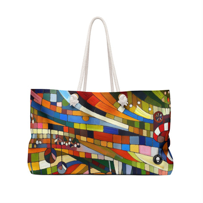 "Picnic Party in the Meadow" - The Alien Weekender Bag Naïve Art