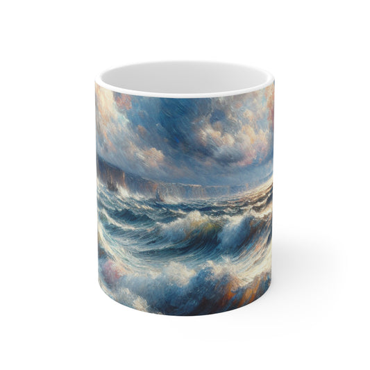 "Storm-Tossed Seas" - La tasse en céramique Alien 11oz Impressionnisme