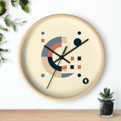 "Formas monocromáticas" - El minimalismo del reloj de pared alienígena