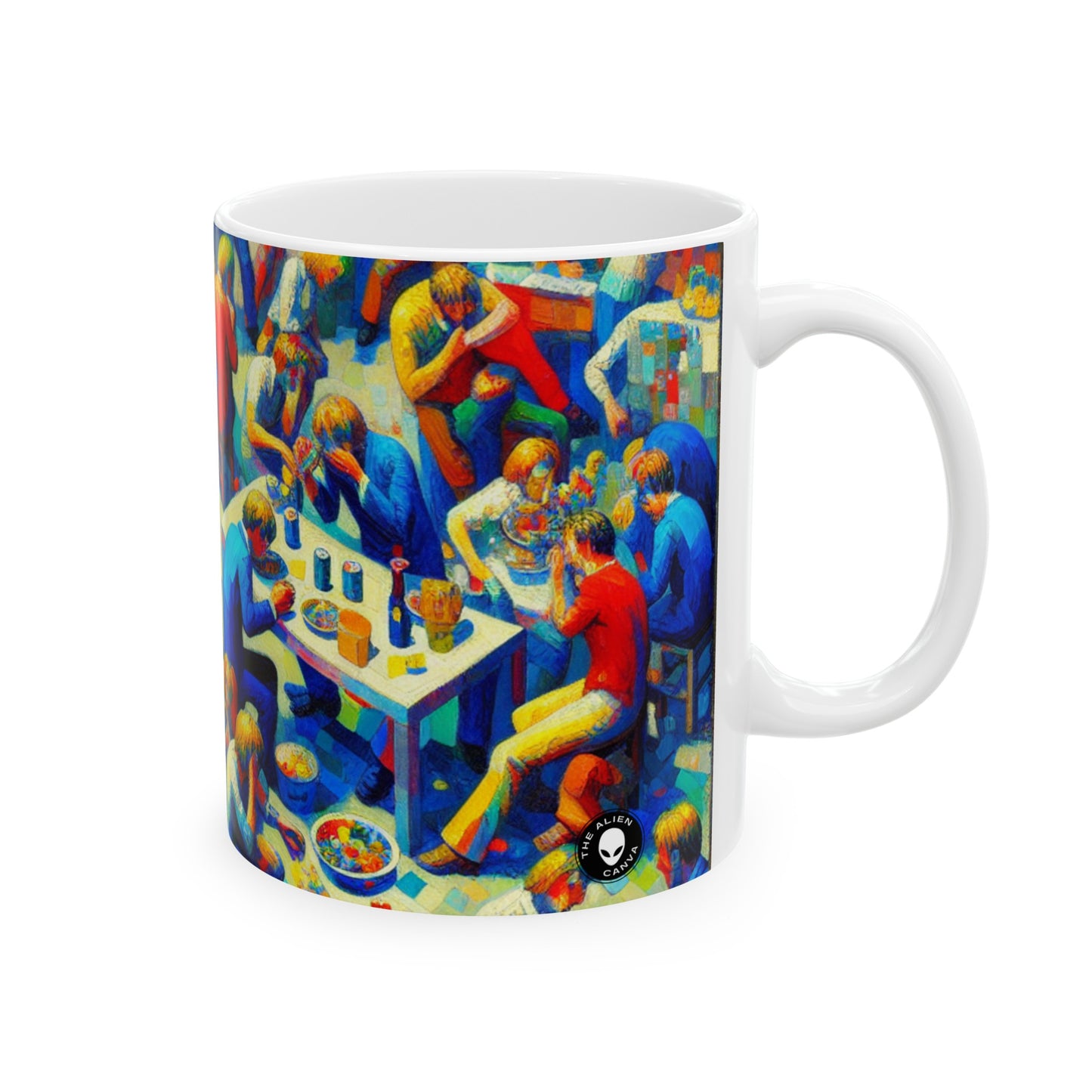 "Subway Soliloquy" - The Alien Ceramic Mug 11oz Stuckism