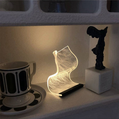 Warm High Appearance Level Bedside Lamp Small Night Light Home Decor