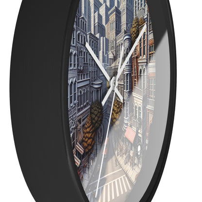 "Enchanted Passage: Transcending Reality" - The Alien Wall Clock Trompe-l'oeil