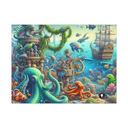 "Fiesta sous-marine" - La toile Alien