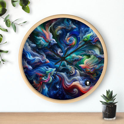 "Psychedelic Underwater Wonderland" - The Alien Wall Clock