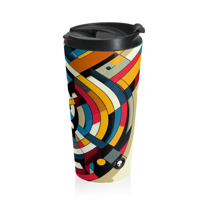 "Digital Revolution: A Constructivist Perspective" - The Alien Stainless Steel Travel Mug Constructivism