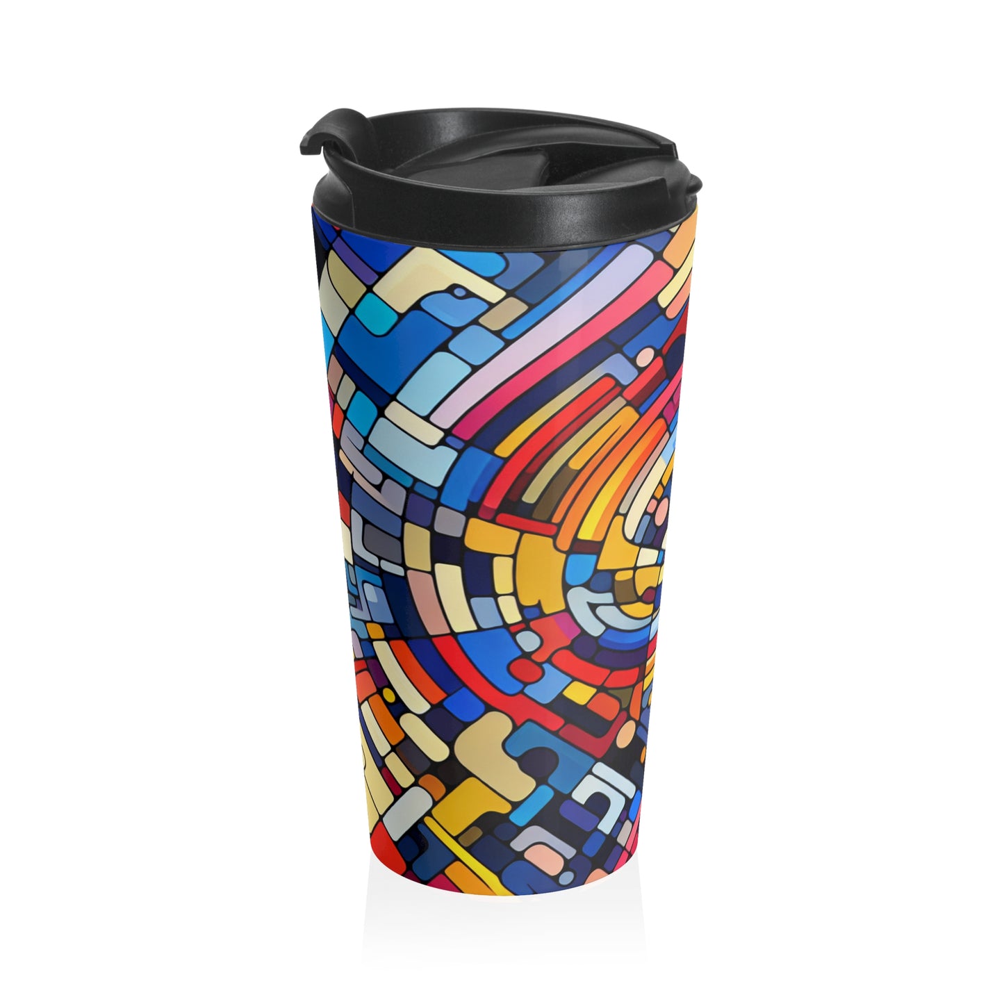 "Endless Possibilities" - The Alien Stainless Steel Travel Mug Abstract Art Style