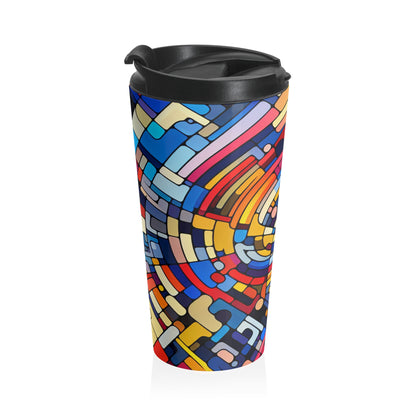 "Endless Possibilities" - The Alien Stainless Steel Travel Mug Abstract Art Style