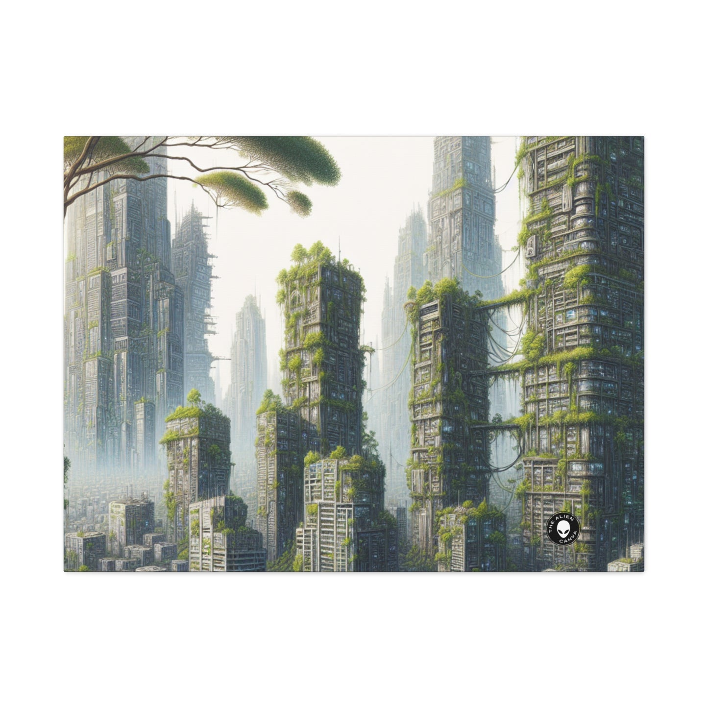 "Nature's Resurgence: The Urban Jungle" - The Alien Canva