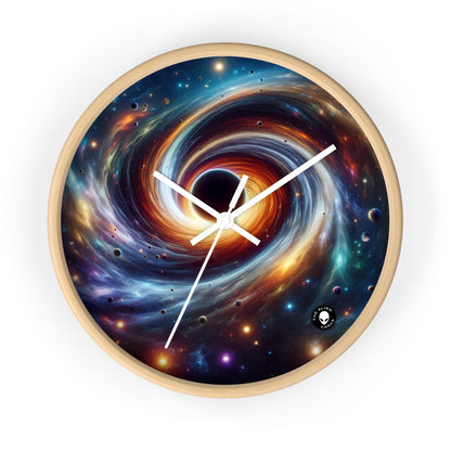 "Galactic Vortex: The Colorful Dance of Stars and Planets" - The Alien Wall Clock