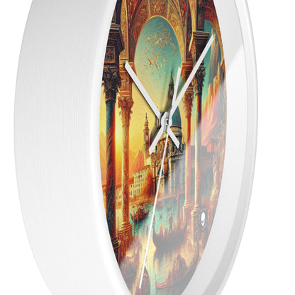 Venetian Dreams: A Fantastical Twist on the Famous Canals - The Alien Wall Clock Venetian School