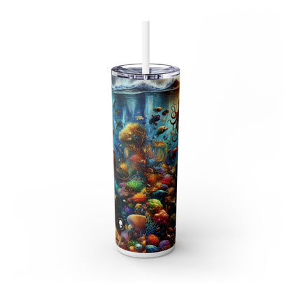 "Underwater Wonderland" - The Alien Maars® Skinny Tumbler with Straw 20oz