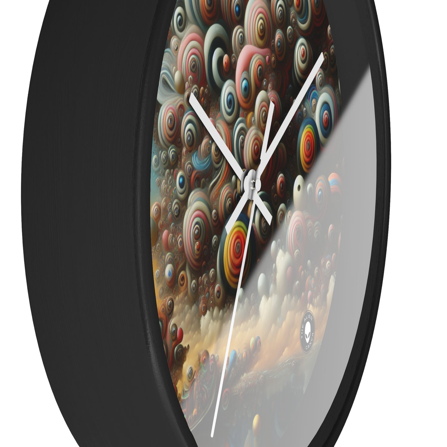 "Dreamscape Sojourn" - The Alien Wall Clock Surrealism