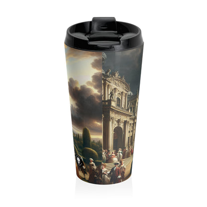 "Banquet royal dans un palais baroque" - The Alien Mug de voyage en acier inoxydable baroque