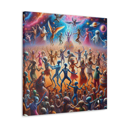 "Interstellar Rave: Embracing Cosmic Unity" - The Alien Canva