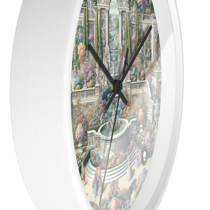 "Garden Elegance: A Rococo Affair" - L'horloge murale Alien Rococo