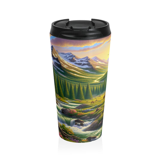 "Soulful Realism: Capturing Emotions in Portraiture" - The Alien Stainless Steel Travel Mug Realism