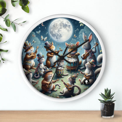 "Moonlit Melodies in the Enchanted Forest" - The Alien Wall Clock