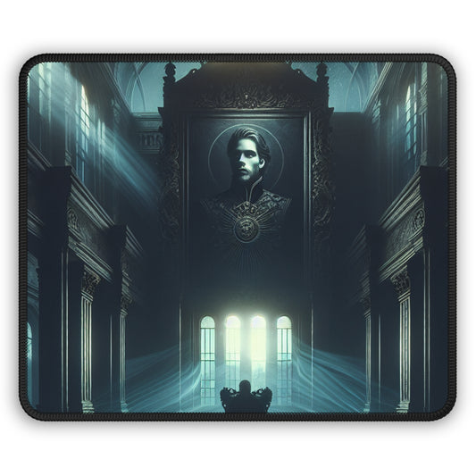 "Moonlight Shadow: A Gothic Portrait" - The Alien Gaming Mouse Pad Gothic Art Style