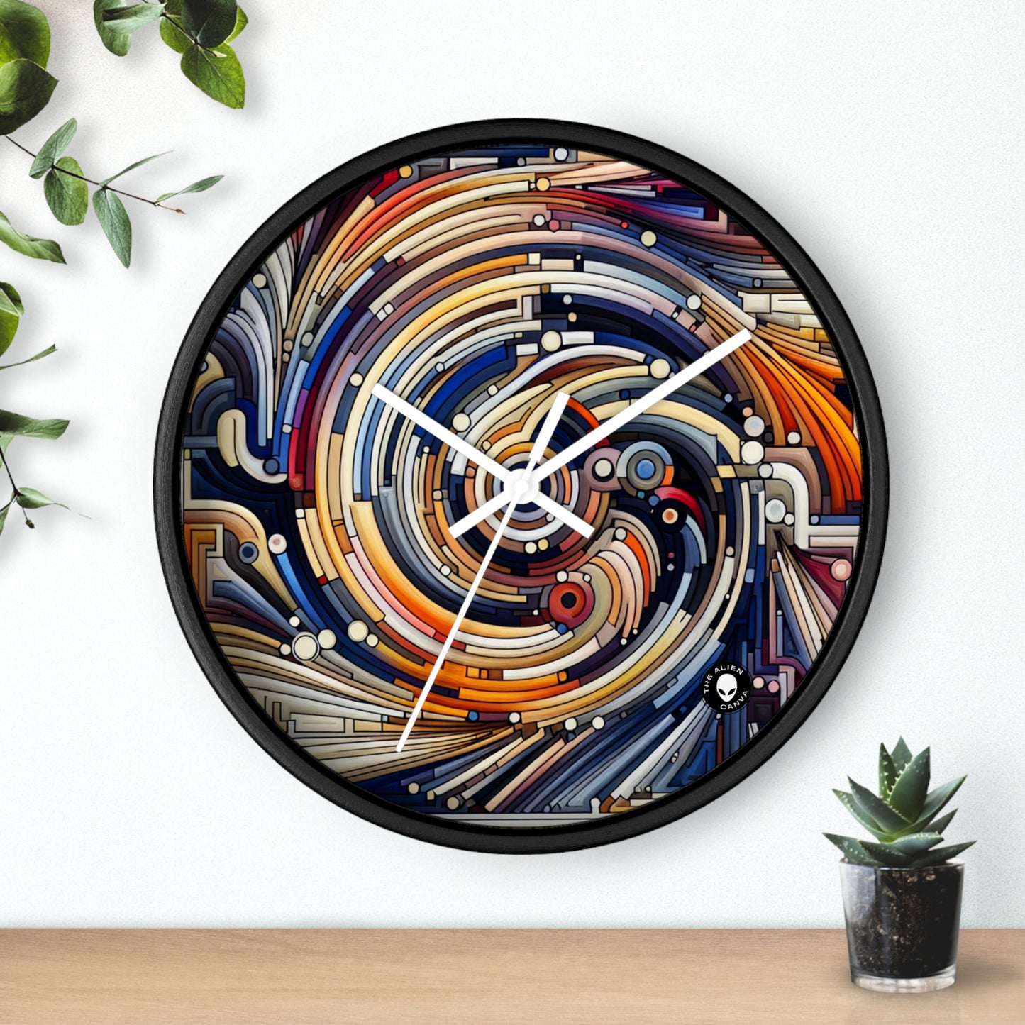 "Fluid Motion: A Kinetic Art Tribute to Oceanic Harmony" - The Alien Wall Clock Kinetic Art