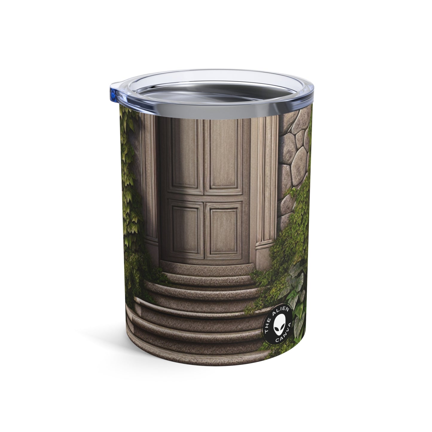 "Trompe-L'oeil Ivy Wall" - The Alien Tumbler 10oz Trompe-l'oeil