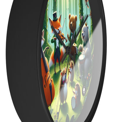 "Melodious Menagerie: Musical Animals in the Enchanted Forest" - The Alien Wall Clock