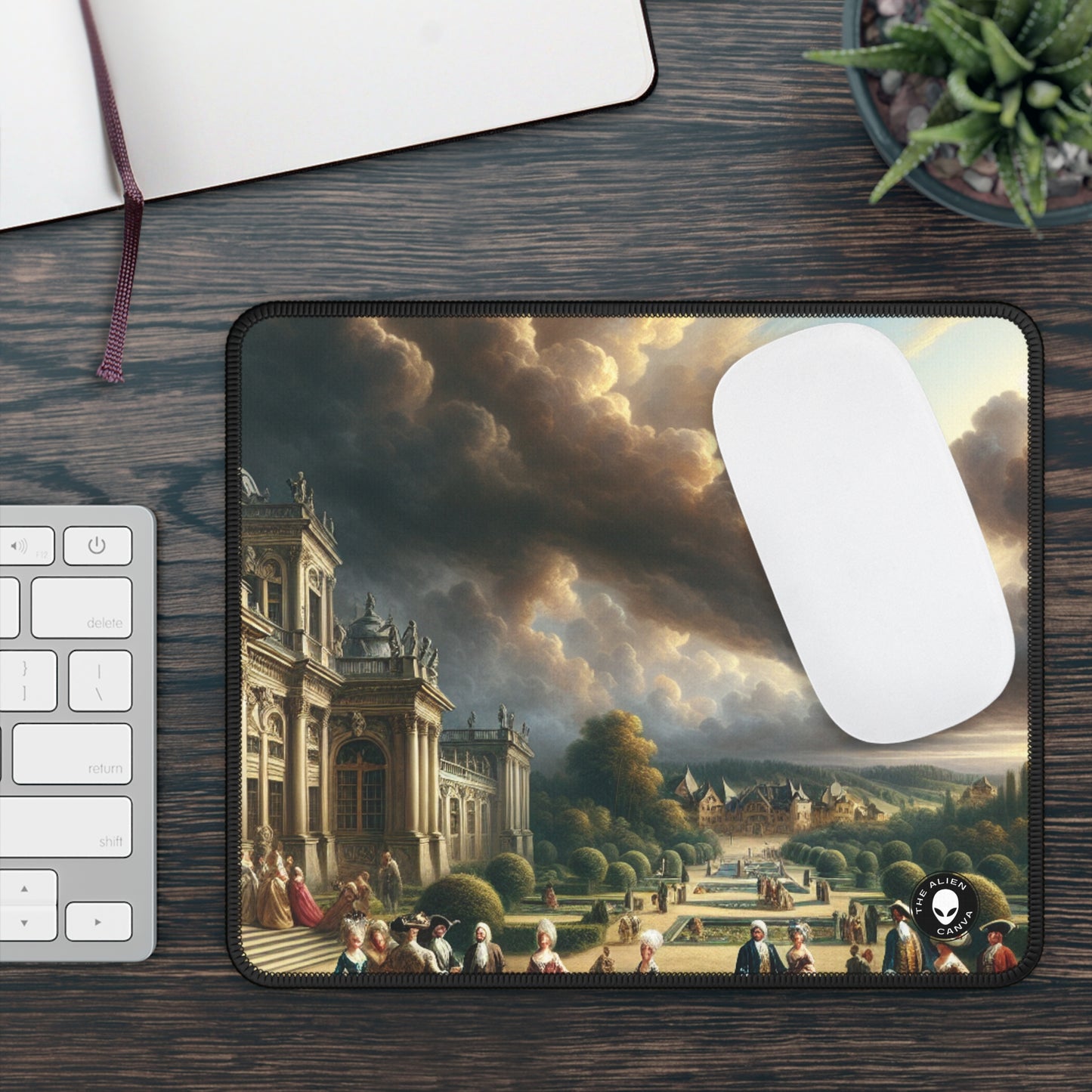 "Banquete real en un palacio barroco" - The Alien Gaming Mouse Pad Barroco