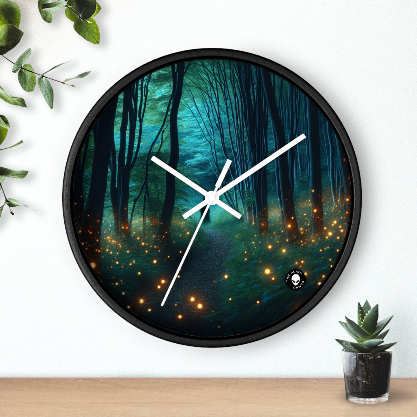 "Enchanted Vigil" - The Alien Wall Clock