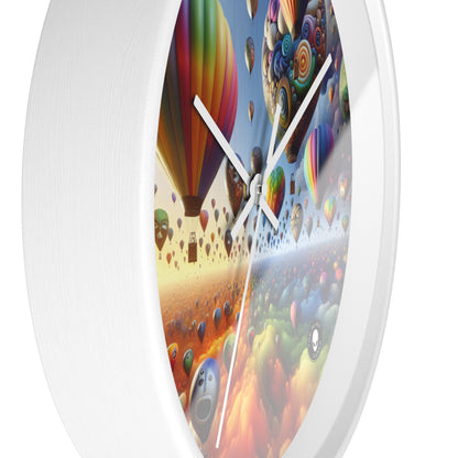 "Emotional Skyline: A Surreal Balloon Landscape" - The Alien Wall Clock