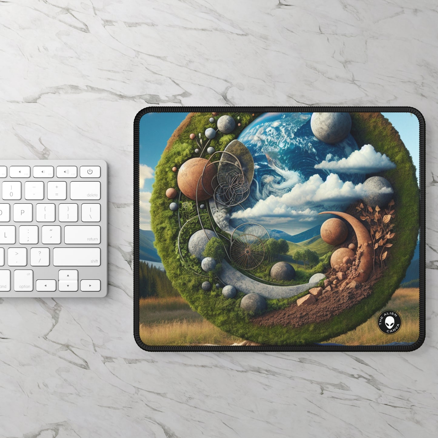"Sahara Sands: Aerial Earth Art Installation" - The Alien Gaming Mouse Pad Earth Art
