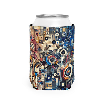 "Connected Hearts: Love in the Digital Age" - The Alien Can Cooler Sleeve Conceptual Art