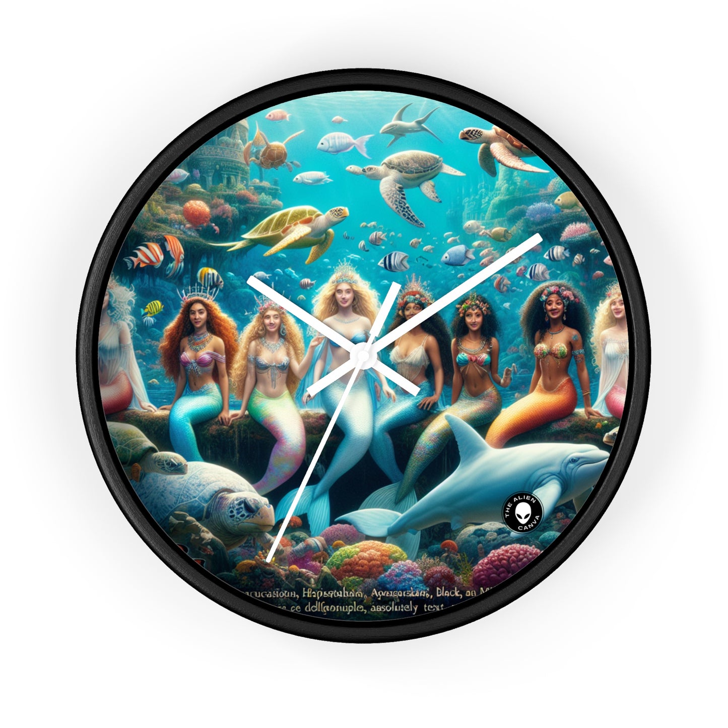 "Dive into the Enchanted Abyss: A Mermaid's Paradise" - The Alien Wall Clock