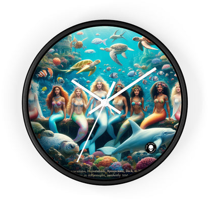 "Dive into the Enchanted Abyss: A Mermaid's Paradise" - The Alien Wall Clock