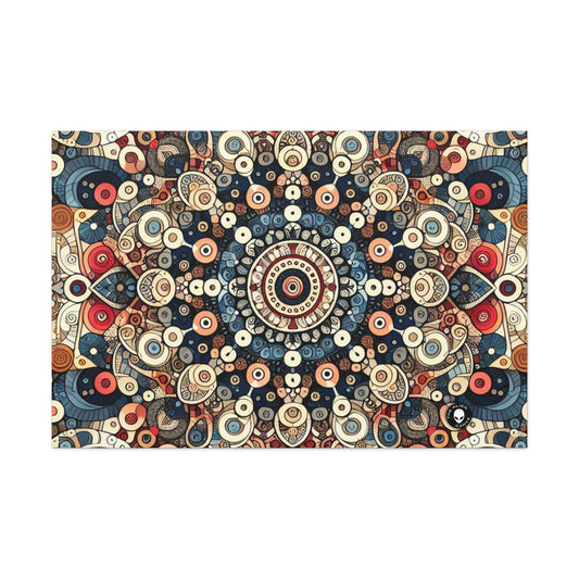 "L'harmonie de la nature : Art du mandala floral" - L'art du motif Alien Canva