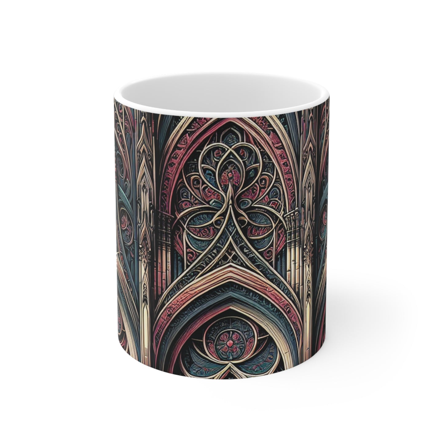 "Solace in Shadows: A Gothic Masterpiece of Eternal Darkness and Melancholic Beauty" - The Alien Ceramic Mug 11oz Gothic Art