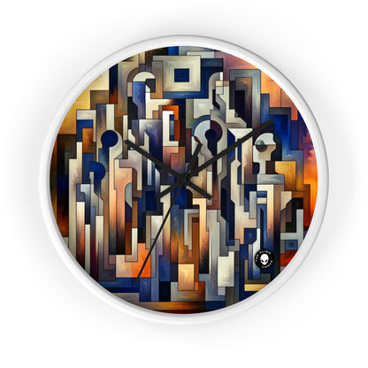 "Enigma Realms: A World of Surreal Beauty" - The Alien Wall Clock Metaphysical Art