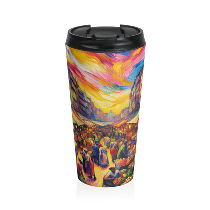 "Jungle Fauvism" - Taza de viaje de acero inoxidable The Alien Fauvism