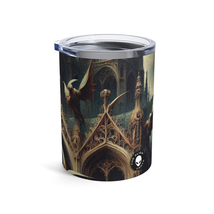 - El vaso alienígena de 10 oz de arte gótico