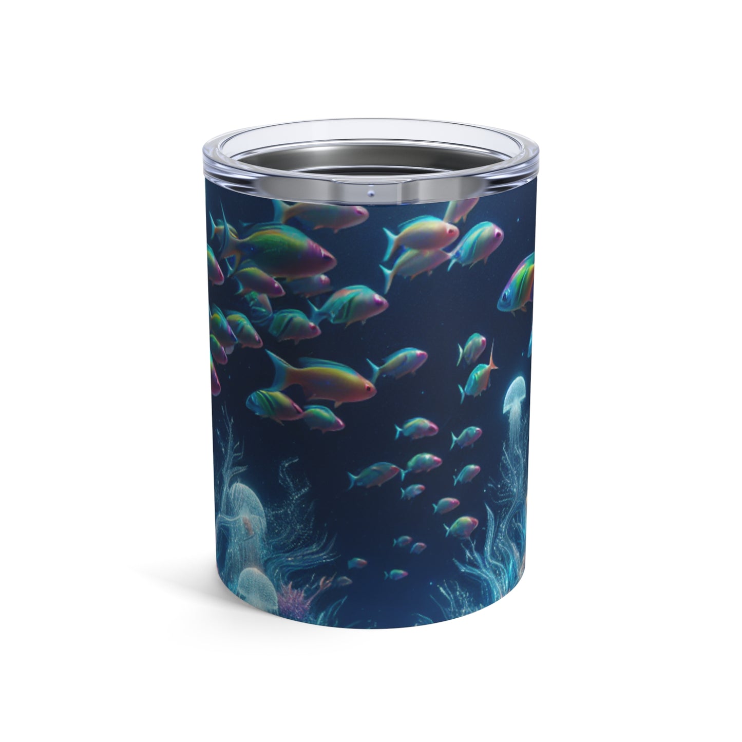 "Neon Dreams: El país de las maravillas submarinas" - Vaso Alien de 10 oz