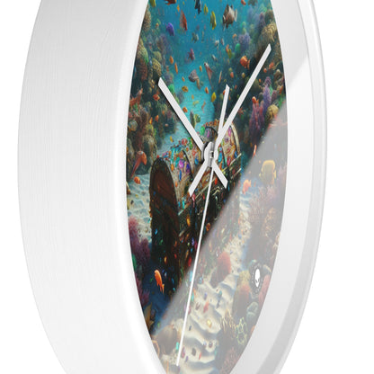 "Jeweled Depths: Discover the Hidden Treasure" - The Alien Wall Clock