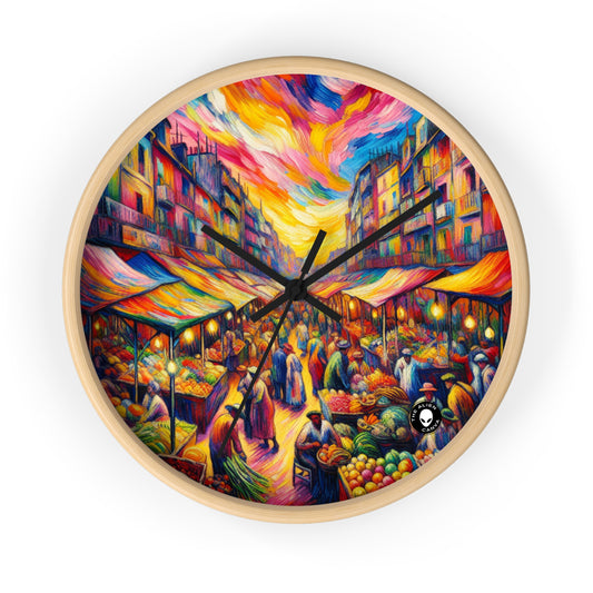 "Jungle Fauvisme" - L'Horloge Murale Alien Fauvisme