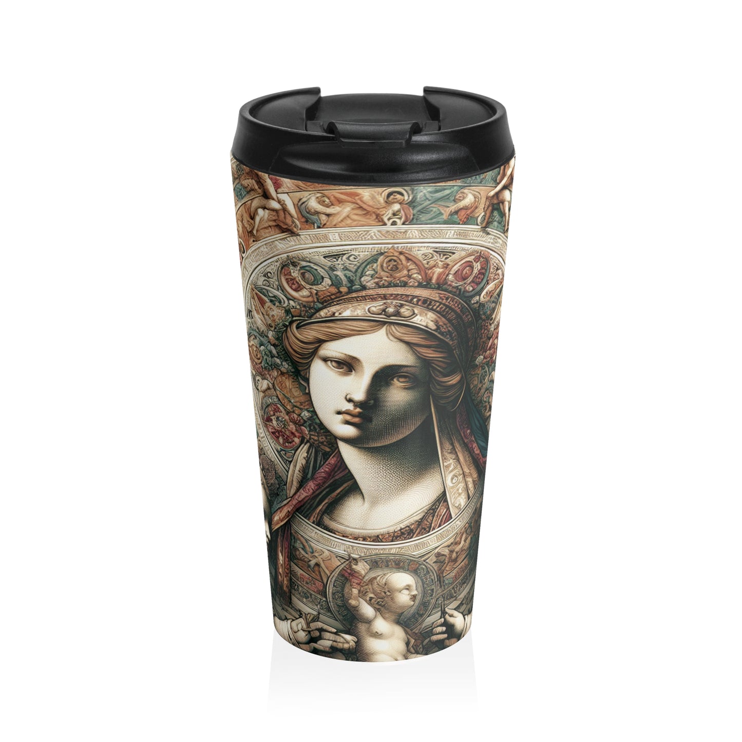 "Mystical Banquet: A Renaissance Fantasy" - The Alien Stainless Steel Travel Mug Renaissance