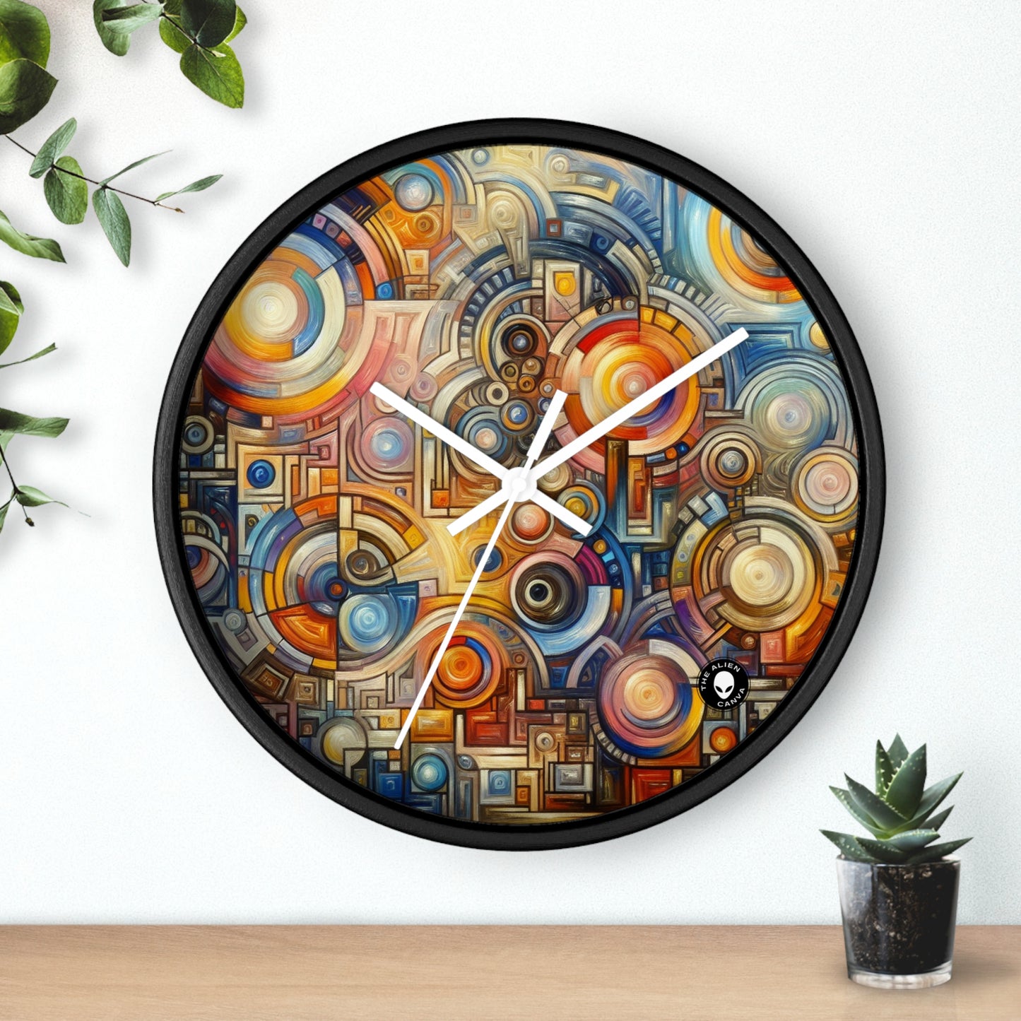 "Raíces del resplandor: una exploración artística del crecimiento y la transformación personal" - El simbolismo del reloj de pared alienígena