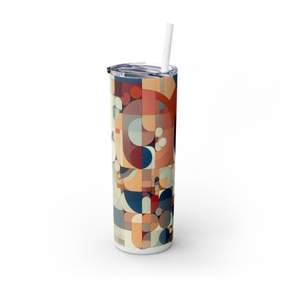 "Harmony in Repetition: A Post-Minimalist Exploration" - The Alien Maars® Skinny Tumbler with Straw 20oz Post-minimalism