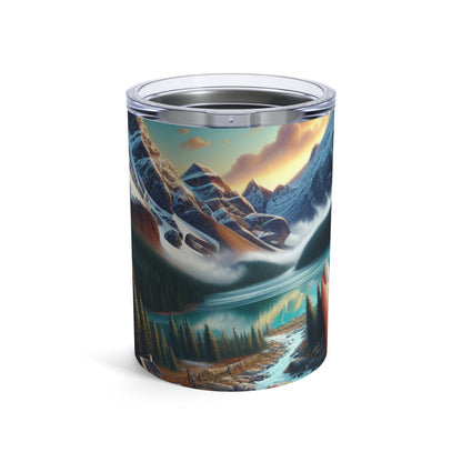 "Le portrait en mosaïque : dévoiler le photoréalisme à travers la beauté fragmentée" - The Alien Tumbler 10oz Photorealism